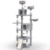 Arbre A Chat Geant 6 Niveaux Avec Griffoir Grattoir 215 Cm Gris(Arbre A Chat Geant 6 Niveaux Avec Griffoir Grattoir 215 Cm Gris)