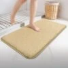 Tapis De Bain Antidérapant Microfibre 60x110cm Beige(Tapis De Bain Antiderapant Microfibre 60x110cm Beige 1)
