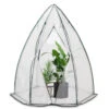 Serre De Jardin Hivernage Dome Avec Bache PE 160x160x180cm Blanc(Serre De Jardin Hivernage Dome Avec Bache Pe 160x160x180cm Blanc)