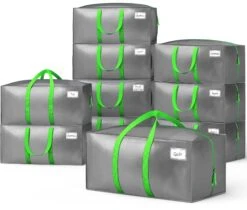 Lot 10 Sacs De Demenagement Grand Format Avec Sangles Et Poignee Gris(Lot 10 Sacs De Demenagement Grand Format Avec Sangles Et Poignee Gris)