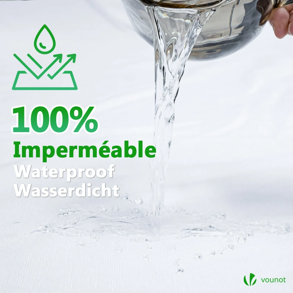 Lot De 2 Protège Matelas Alèse Impermeable Avec Jupe Elastiquee 140x200x30cm(Lot De 2 Protege Matelas Alese Impermeable Avec Jupe Elastiquee 140x200x30cm) 2 Lot De 2 Protège Matelas Alèse Impermeable Avec Jupe Elastiquee 140x200x30cm(Lot De 2 Protege Matelas Alese Impermeable Avec Jupe Elastiquee 140x200x30cm) – Image 2