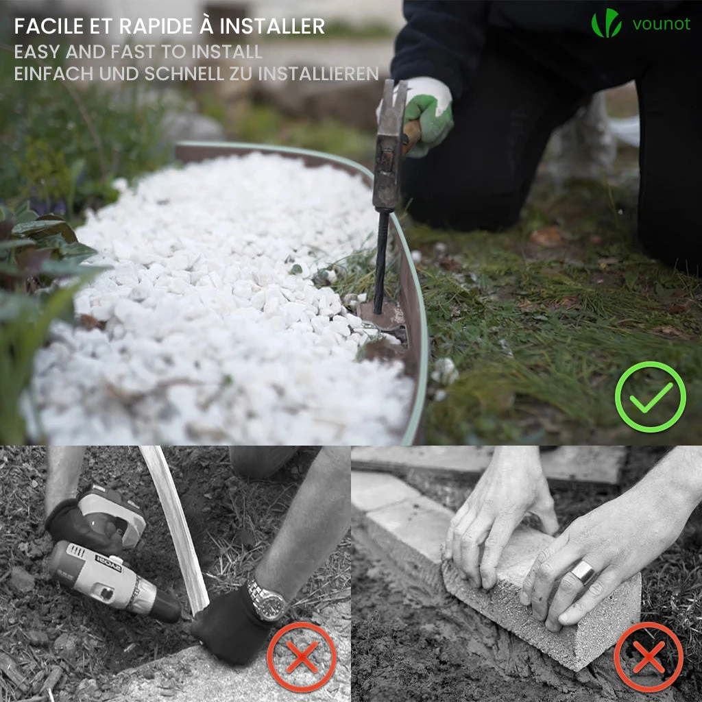 Bordure De Jardin Plastique Flexible 20m Avec Piquets Marron Bordé De Vert Clair(Bordure De Jardin Plastique Flexible 20m Avec Piquets Marron Borde De Vert Clair) 2 Bordure De Jardin Plastique Flexible 20m Avec Piquets Marron Bordé De Vert Clair(Bordure De Jardin Plastique Flexible 20m Avec Piquets Marron Borde De Vert Clair) – Image 2