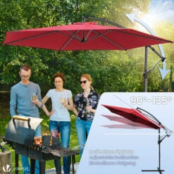 Parasol Deporte 3M Rouge Fonce Avec Housse De Protection(Parasol Deporte 3m Rouge Fonce Avec Housse De Protection) -Boutique Vounot 03 07fbde61 0c3b 4859 9f48 818384714ea5