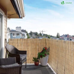 Canisse En Roseau Naturel Brise Vue Avec Attaches De Fixation 90x300cm(Canisse En Roseau Naturel Brise Vue Avec Attaches De Fixation 90x300cm) -Boutique Vounot 03 35ee11b8 03e0 46d4 8e33 aa7d285f019f