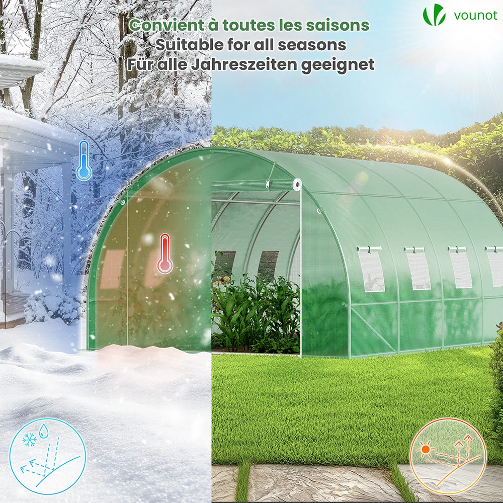 Serre De Jardin Tunnel 12m2 En Acier Galvanise(Serre De Jardin Tunnel 12m2 En Acier Galvanise) 3 Serre De Jardin Tunnel 12m2 En Acier Galvanise(Serre De Jardin Tunnel 12m2 En Acier Galvanise) – Image 3