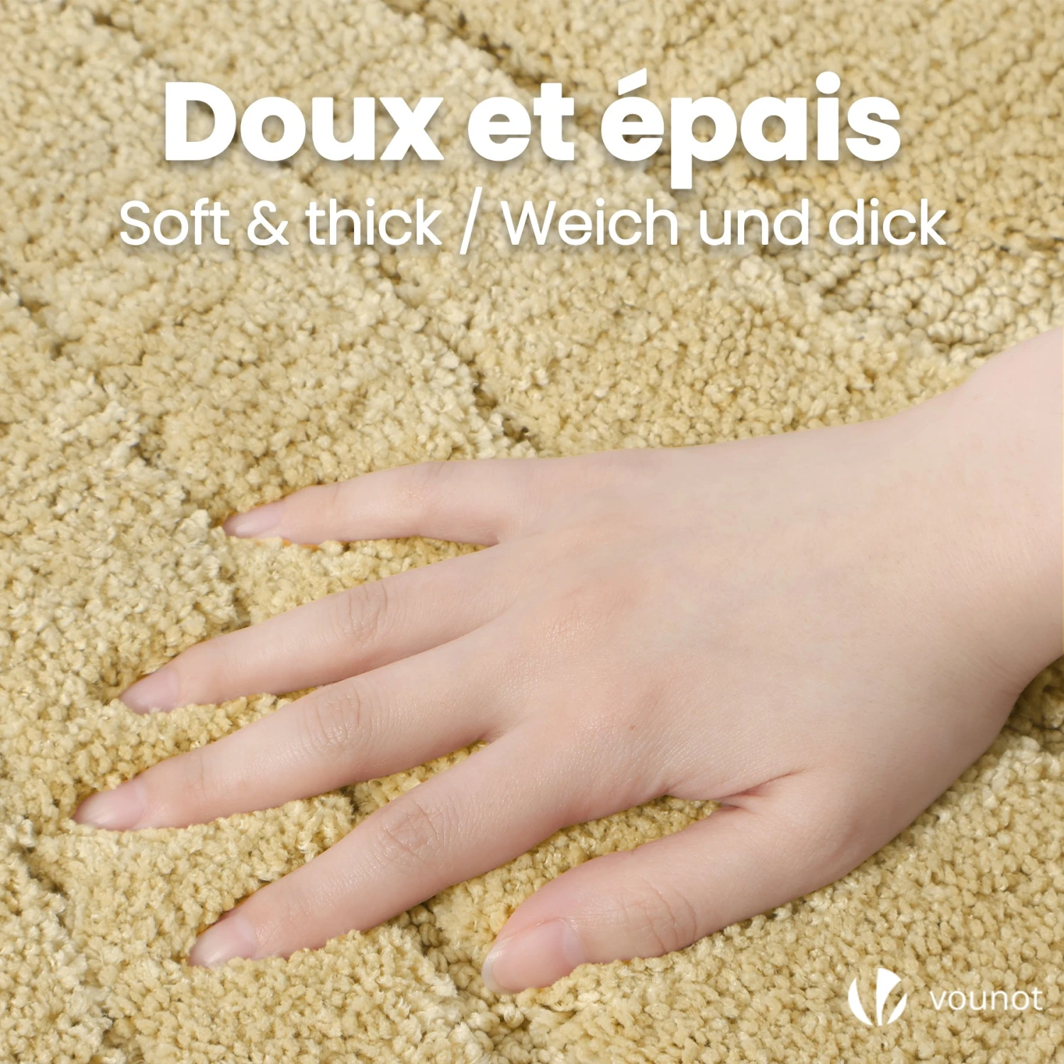 Tapis De Bain Antidérapant Microfibre Motif Ondulé 60x110cm Beige(Tapis De Bain Antiderapant Microfibre Motif Ondule 60x110cm Beige) 3 Tapis De Bain Antidérapant Microfibre Motif Ondulé 60x110cm Beige(Tapis De Bain Antiderapant Microfibre Motif Ondule 60x110cm Beige) – Image 3