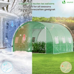 Serre De Jardin Tunnel 9m2 En Acier Galvanise(Serre De Jardin Tunnel 9m2 En Acier Galvanise) -Boutique Vounot 03 cb07340d db07 4c8e 9253 49ac36639e4a