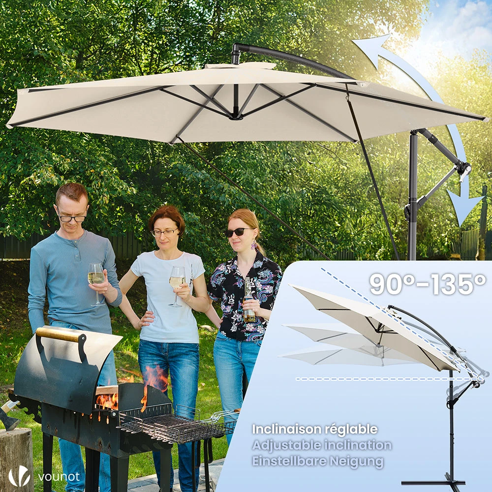 Parasol Deporte 3M Avec Housse De Protection Et Sangle De Fixation Beige(Parasol Deporte 3m Avec Housse De Protection Et Sangle De Fixation Beige) 3 Parasol Deporte 3M Avec Housse De Protection Et Sangle De Fixation Beige(Parasol Deporte 3m Avec Housse De Protection Et Sangle De Fixation Beige) – Image 3