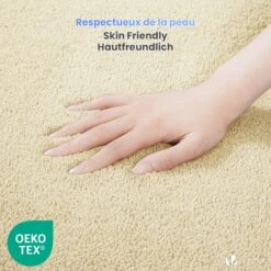 Tapis De Salon Poils Ras Doux Antiderapant 160x230cm Uni Beige(Tapis De Salon Poils Ras Doux Antiderapant 160x230cm Uni Beige) -Boutique Vounot 04 2ca41ffe 32d6 4d65 8d98 1d18f7ed7da2