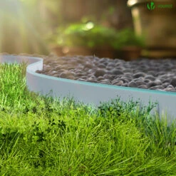 Bordure De Jardin Plastique Flexible 10m Avec Piquets Gris Bordé De Vert Clair(Bordure De Jardin Plastique Flexible 10m Avec Piquets Gris Borde De Vert Clair) -Boutique Vounot 04 5e306614 1a19 4ff4 86b4 ea928acd3f13