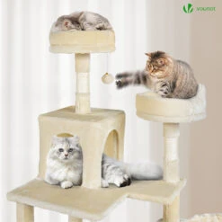 Arbre A Chat Geant 6 Niveaux Avec Griffoir Grattoir 215 Cm Beige(Arbre A Chat Geant 6 Niveaux Avec Griffoir Grattoir 215 Cm Beige) -Boutique Vounot 04 dd8aac77 8463 4238 8ac4 2b892037a756