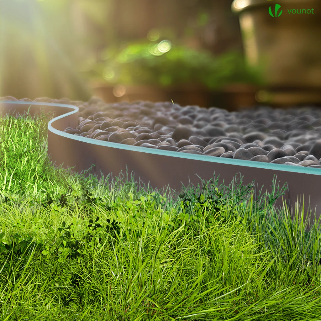 Bordure De Jardin Plastique Flexible 20m Avec Piquets Marron Bordé De Vert Clair(Bordure De Jardin Plastique Flexible 20m Avec Piquets Marron Borde De Vert Clair) 4 Bordure De Jardin Plastique Flexible 20m Avec Piquets Marron Bordé De Vert Clair(Bordure De Jardin Plastique Flexible 20m Avec Piquets Marron Borde De Vert Clair) – Image 4