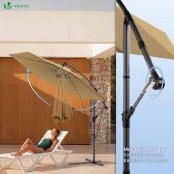 Parasol Deporte 3M Avec Housse De Protection Et Sangle De Fixation Kaki(Parasol Deporte 3m Avec Housse De Protection Et Sangle De Fixation Kaki) -Boutique Vounot 05 2dda75ad e99b 43d3 892f 8ef31285e779