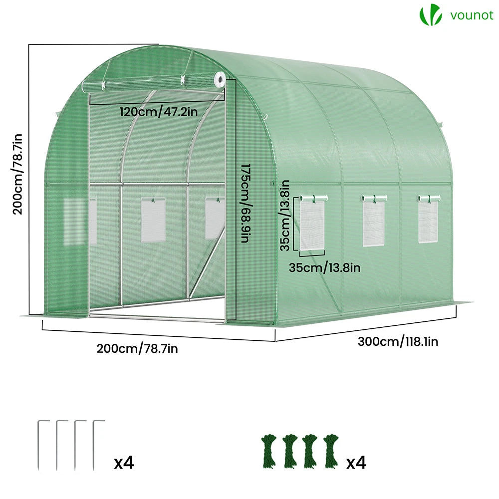 Serre De Jardin Tunnel 6m2 En Acier Galvanise(Serre De Jardin Tunnel 6m2 En Acier Galvanise) 5 Serre De Jardin Tunnel 6m2 En Acier Galvanise(Serre De Jardin Tunnel 6m2 En Acier Galvanise) – Image 5