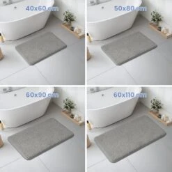 Lot De 2 Tapis De Bain Antidérapant Microfibre 50x80cm Gris(Lot De 2 Tapis De Bain Antiderapant Microfibre 50x80cm Gris 1) -Boutique Vounot 05 3e69fdaf b74d 410d 9e56 14a551d7a1ab 6