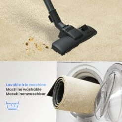 Tapis De Salon Poils Ras Doux Antiderapant 140x200cm Uni Beige(Tapis De Salon Poils Ras Doux Antiderapant 140x200cm Uni Beige) -Boutique Vounot 05 fddcaa1e 0e29 4b98 9b82 89bf7921effc 3