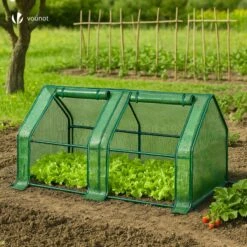 Mini Serre De Jardin Avec 2 Portes Enroulables Bache PE Renforcee 135g/m2 180x90x90cm Vert(Mini Serre De Jardin Avec 2 Portes Enroulables Bache Pe Renforcee 135g M2 180x90x90cm Vert) -Boutique Vounot 06 4ddd7da7 fdeb 43fa 979f 2dcb064ecc24