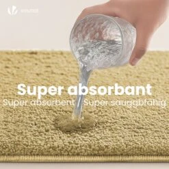 Tapis De Bain Antidérapant Microfibre 60x110cm Beige(Tapis De Bain Antiderapant Microfibre 60x110cm Beige 1) -Boutique Vounot 06 aad065b0 65d1 4a3f 9656 b08a1a6ff47d 6