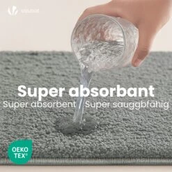 Tapis De Bain Antidérapant Microfibre 60x90cm Gris(Tapis De Bain Antiderapant Microfibre 60x90cm Gris 1) -Boutique Vounot 06 dc4be56f 6d53 4a8d bc64 f1b2292be9dd 5