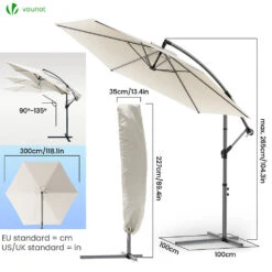 Parasol Deporte 3M Avec Housse De Protection(Parasol Deporte 3m Avec Housse De Protection) -Boutique Vounot 06 e45ab7a8 2e59 441a a825 a289c49f4f59