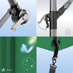 Parasol Deporte 3M Avec Housse De Protection Et Sangle De Fixation Vert(Parasol Deporte 3m Avec Housse De Protection Et Sangle De Fixation Vert) -Boutique Vounot 07 0212816b 6a3c 4f6c 8c1f 8aa0662eee9f