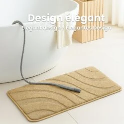 Tapis De Bain Antidérapant Microfibre Motif Ondulé 60x110cm Beige(Tapis De Bain Antiderapant Microfibre Motif Ondule 60x110cm Beige) 13 Tapis De Bain Antidérapant Microfibre Motif Ondulé 60x110cm Beige(Tapis De Bain Antiderapant Microfibre Motif Ondule 60x110cm Beige) -Boutique Vounot 07 0a0cfc01 7949 42e8 82f7 dff99c35a99a 2