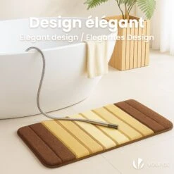 Tapis De Bain Antidérapant Microfibre Motif Dégradé 40x60cm Beige(Tapis De Bain Antiderapant Microfibre Motif Degrade 40x60cm Beige 1) -Boutique Vounot 07 8f2d82e1 7f3a 405c 918e bd2eae7b4b59 3