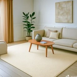 Tapis De Salon Poils Ras Doux Antiderapant 200x300cm Uni Beige(Tapis De Salon Poils Ras Doux Antiderapant 200x300cm Uni Beige) -Boutique Vounot 07 b17c0416 b2ed 4422 a4e6 34d29aa7a9d6 1