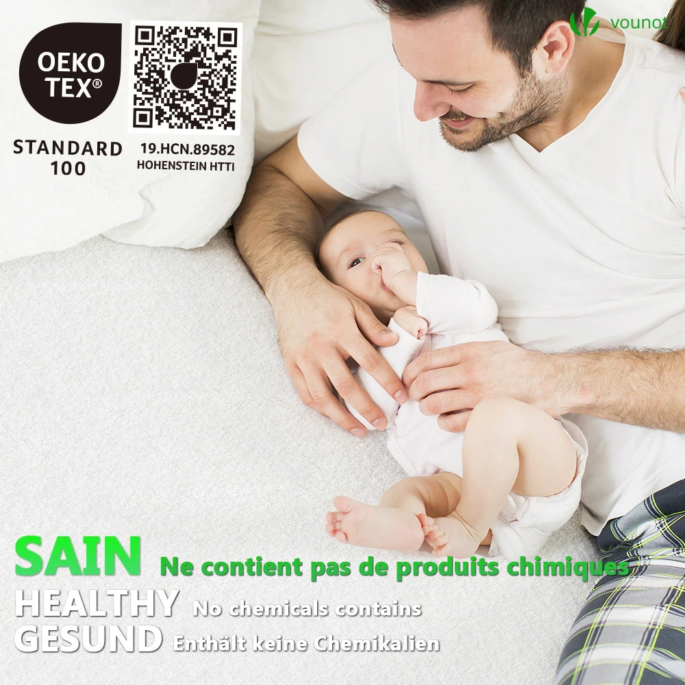 Lot De 2 Protège Matelas Alèse Impermeable Avec Jupe Elastiquee 140x200x30cm(Lot De 2 Protege Matelas Alese Impermeable Avec Jupe Elastiquee 140x200x30cm) 7 Lot De 2 Protège Matelas Alèse Impermeable Avec Jupe Elastiquee 140x200x30cm(Lot De 2 Protege Matelas Alese Impermeable Avec Jupe Elastiquee 140x200x30cm) – Image 7