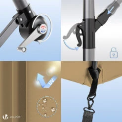 Parasol Deporte 3M Avec Housse De Protection Et Sangle De Fixation Kaki(Parasol Deporte 3m Avec Housse De Protection Et Sangle De Fixation Kaki) -Boutique Vounot 07 e7b76eb2 2c60 48e7 8b44 d81e67051ede