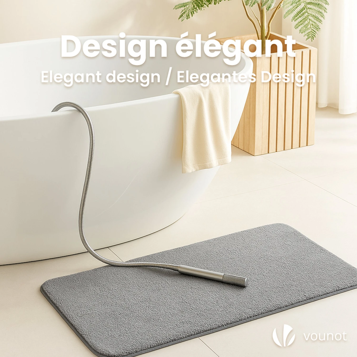 Lot De 2 Tapis De Bain Antidérapant Microfibre 40x60cm Gris(Lot De 2 Tapis De Bain Antiderapant Microfibre 40x60cm Gris 1) 7 Lot De 2 Tapis De Bain Antidérapant Microfibre 40x60cm Gris(Lot De 2 Tapis De Bain Antiderapant Microfibre 40x60cm Gris 1) – Image 7