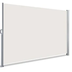 Paravent Retractable Avec Housse De Protection 160x300cm Beige(Paravent Retractable Avec Housse De Protection 160x300cm Beige)