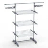 Sechoir A Linge Inox Etendoir Robuste Ailes Pliables 3 Niveaux(Sechoir A Linge Inox Etendoir Robuste Ailes Pliables 3 Niveaux)