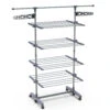 Sechoir A Linge Inox Etendoir Robuste Ailes Pliables 4 Niveaux(Sechoir A Linge Inox Etendoir Robuste Ailes Pliables 4 Niveaux)