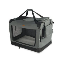 Sac Transport Pliable Chien Chat Caisse Cage Portable 50x35x36cm Gris(Sac Transport Pliable Chien Chat Caisse Cage Portable 50x35x36cm Gris)