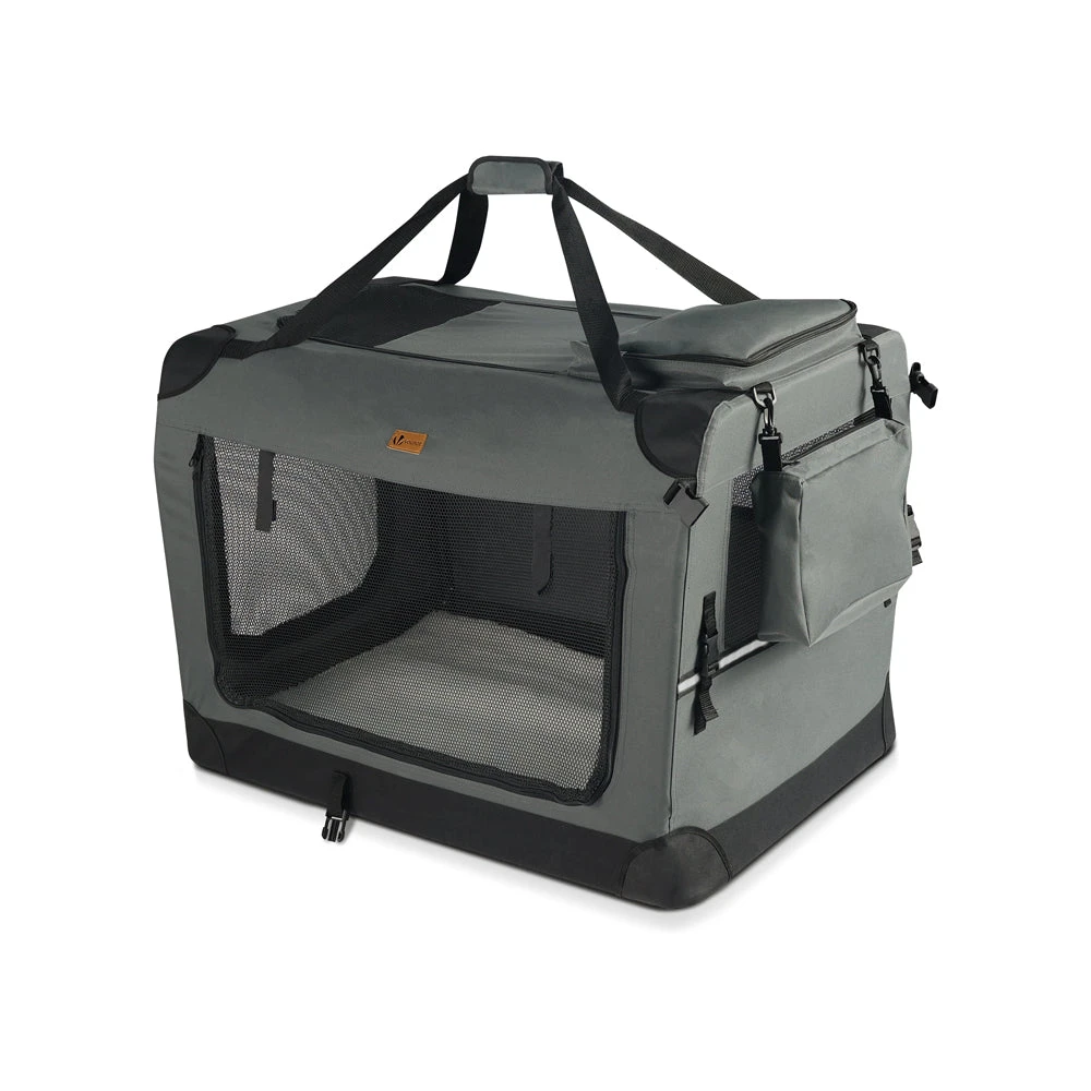 Sac Transport Pliable Chien Chat Caisse Cage Portable 50x35x36cm Gris(Sac Transport Pliable Chien Chat Caisse Cage Portable 50x35x36cm Gris) 1 Sac Transport Pliable Chien Chat Caisse Cage Portable 50x35x36cm Gris(Sac Transport Pliable Chien Chat Caisse Cage Portable 50x35x36cm Gris)