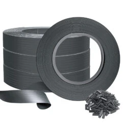 Kit De Lamelles Occultantes PVC Brise Vue 300m X 4.7cm Avec 600 Clips Gris(Kit De Lamelles Occultantes Pvc Brise Vue 300m X 4 7cm Avec 600 Clips Gris)