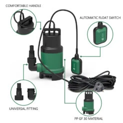 Pompe Evacuation Pour Eaux Chargees 14000L/h Profondeur 7m(Pompe Evacuation Pour Eaux Chargees 14000l H Profondeur 7m) -Boutique Vounot 10