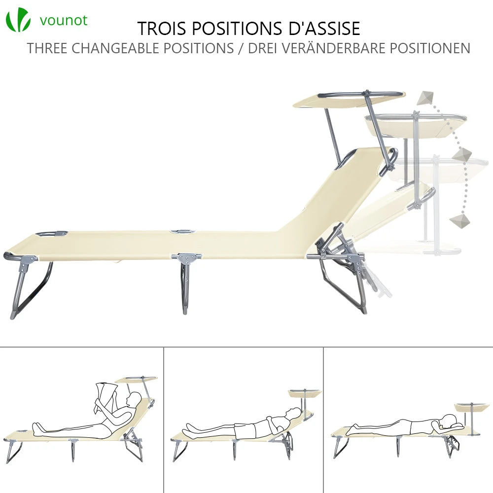 Transat Pare Soleil Beige(Transat Pare Soleil Beige) 2 Transat Pare Soleil Beige(Transat Pare Soleil Beige) – Image 2