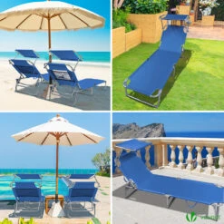 Transat Pare Soleil Lot De 2 Pcs Bleu(Transat Pare Soleil Lot De 2 Pcs Bleu) -Boutique Vounot 1000 1000 5 c91b6ab8 7280 4d13 81d7 1f9d4efd03b3