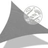 Voile D Ombrage Triangle HDPE Avec 19 Pcs Kit De Montage(Voile D Ombrage Triangle Hdpe Avec 19 Pcs Kit De Montage)