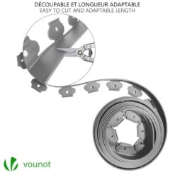 Bordure De Jardin Plastique Flexible 20m Avec Piquets Gris(Bordure De Jardin Plastique Flexible 20m Avec Piquets Gris) -Boutique Vounot 13 9a502a94 1de4 40e6 bf34 1125e7e5bab0