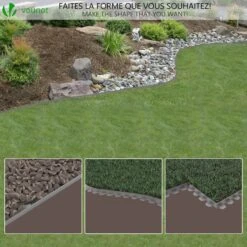 Bordure De Jardin Plastique Flexible 20m Avec Piquets Gris(Bordure De Jardin Plastique Flexible 20m Avec Piquets Gris) -Boutique Vounot 15 5ba0834a a8dd 4e4a 9d28 851a0dcbb593