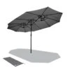 Parasol Jardin Double Aluminium 270 X 460 Cm Gris(Parasol Jardin Double Aluminium 270 X 460 Cm Gris)