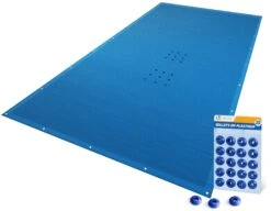 Bache Piscine Rectangulaire En Polyethylene 160 Gr/m2 4x8m Bleue Foncé(Bache Piscine Rectangulaire En Polyethylene 160 Gr M2 4x8m Bleue Fonce)