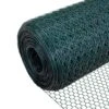 Grillage A Poule Avec Fils 13mm En PVC Gaine Vert 1x25M(Grillage A Poule Avec Fils 13mm En Pvc Gaine Vert 1x25m)