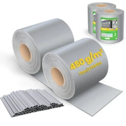 Brise Vue Occultant PVC 450g/m2 19cm X 140m Gris Clair(Brise Vue Occultant Pvc 450g M2 19cm X 140m Gris Clair)