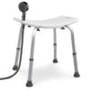 Siege De Douche Ergonomique A Hauteur Reglable En Aluminum HDPE Blanc(Siege De Douche Ergonomique A Hauteur Reglable En Aluminum Hdpe Blanc)