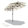 Parasol Jardin Double Aluminium 150 X 300 Cm Beige(Parasol Jardin Double Aluminium 150 X 300 Cm Beige)