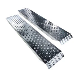 Lot De 2 Rampe De Chargement 135cm En Acier Galvanise(Lot De 2 Rampe De Chargement 135cm En Acier Galvanise)